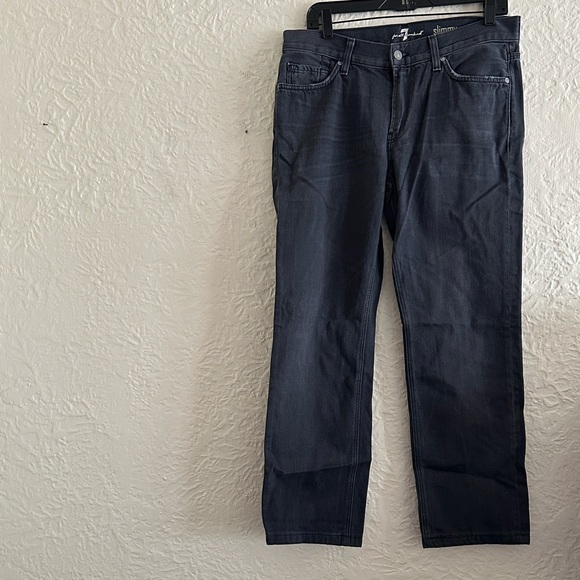 7 for all mankind Slimmy Gray Jeans Men’s 33 - Picture 1 of 10